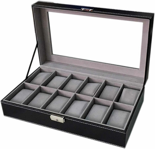 Relojera Estuche Para 12 Relojes Caja De Relojes Elegante