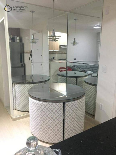 Apartamento Com 3 Dormitórios À Venda, 64 M² Por R$ 350.000,00 - Residencial Spazio Poeme - Paulínia/sp - Ap0453