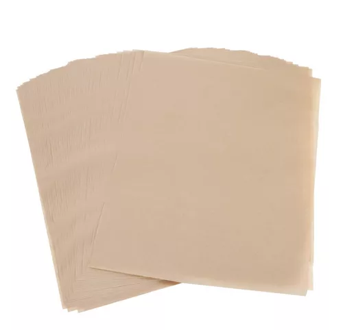 BESTONZON 100 unids hojas de papel antigrasa antiadherente pergamino papel de hornear Pan Pan hoja de la galleta del trazador de líneas 25x35 cm 