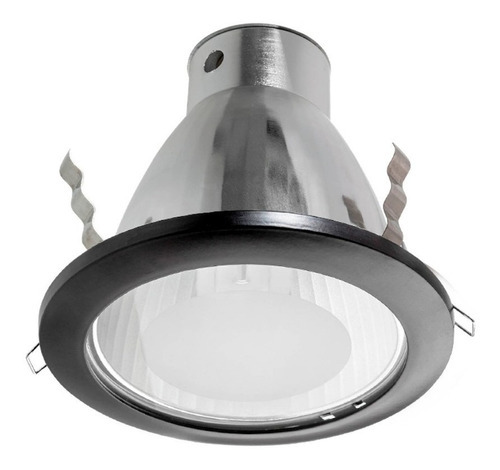 Estevez Luminario Empotrable Techo Downlight Para Bote 12cm Color Negro