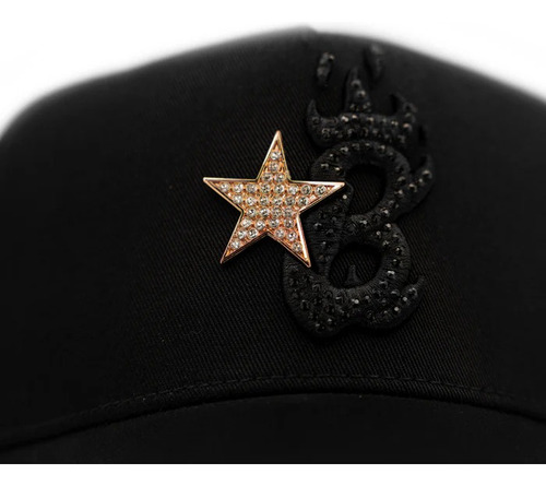 Gorra El Barbas Hats B Star Rose Gold Negro Único