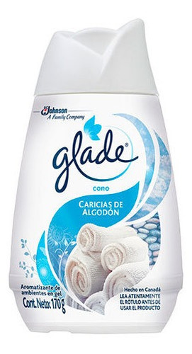Glade Cono Caricias De Algodón Full 170 Grs