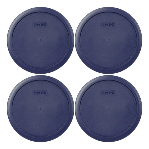 Pyrex 7402-pc Taza Redonda De Plástico Azul Con Tapa Para Al