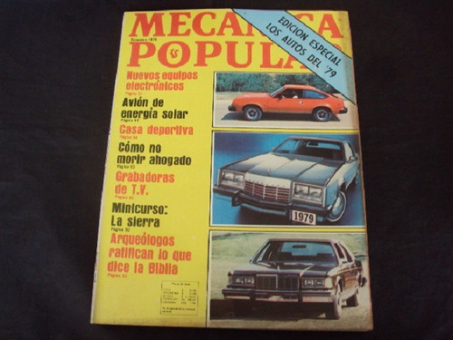 Revista Mecanica Popular (dic/78) Los Autos Del '79