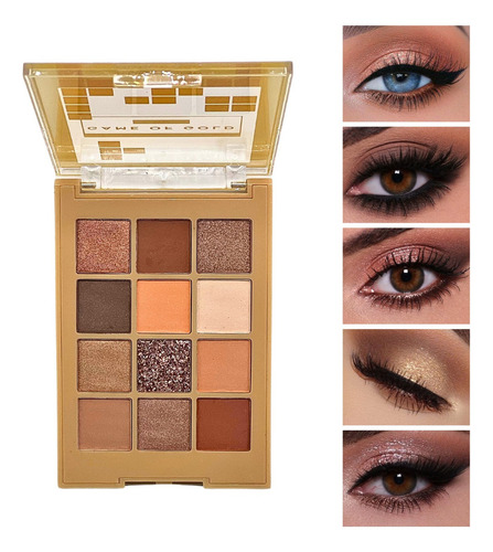 Paleta De Sombras Game Of Gold Ok 12 Cores - Ruby Rose Cor 1
