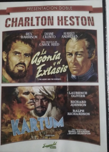 La Agonia Y El Extasis Y Kartum - Dvd - Cinehome