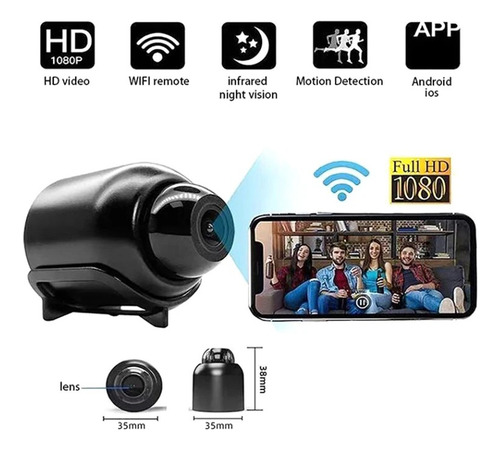 Minicámara X5 Espía Hd Video Cámara Inalámbrica Wifi App