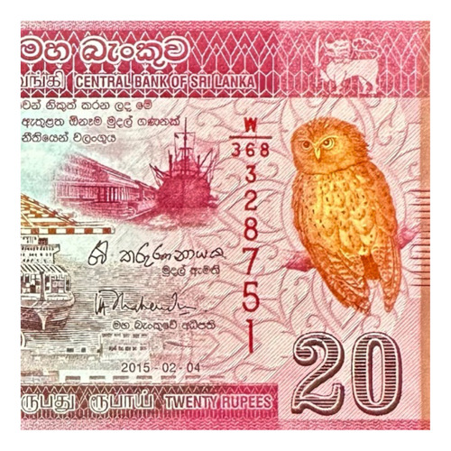 Sri Lanka - Asia - 20 Rupias - Año 2015 - Unc - P #123