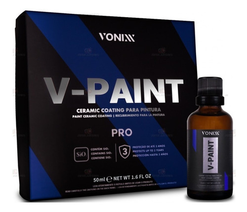V-paint Vitrificador Para Pintura 50ml 3 Anos De Prot Vonixx