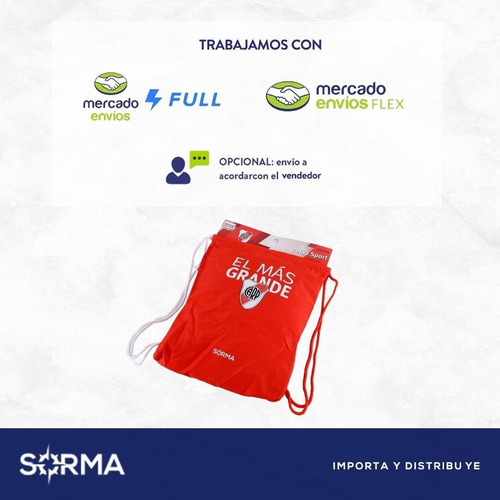 Imagen 4 de 6 de Bolsa Deportiva Mochila Botinero Boca River Barca Oficial