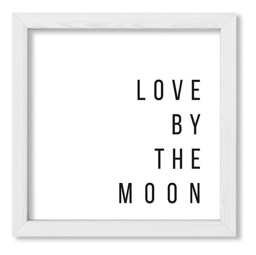 Cuadros Moderno 20x20 Chato Blanco Another Love By The Moon