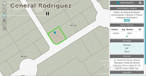 Lote Industrial En Venta Parque Industrial General Rodriguez - Zona Oeste - 2578 M2