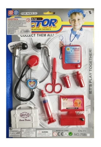 Juego Set Accesorios De Doctor 8 Piezas 