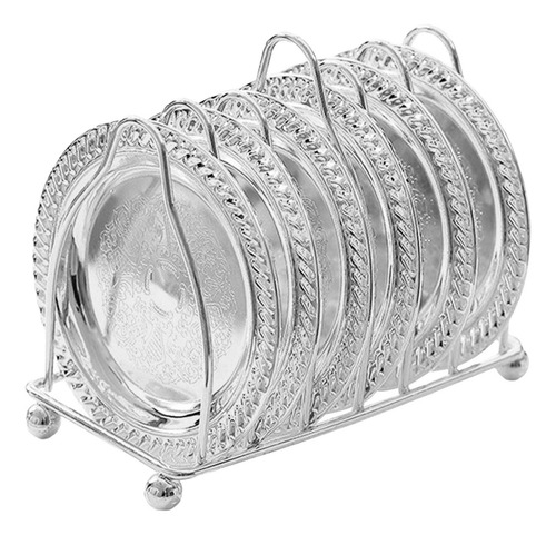 Soporte De Exhibición Para Estante De Platos, Mini Plata
