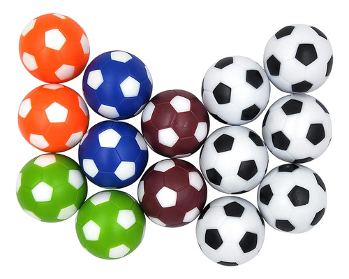 Set De 14 Pelotas Para Futbolito Multicolores Tamaño Estanda