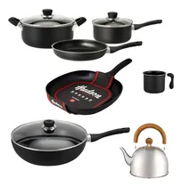 Comprar Set Olla Sartén Bif Pava Wok Hudson Cocina Teflon 7pz
