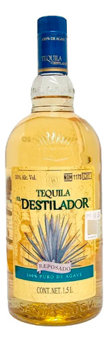 Caja De 12 Tequila El Destilador Reposado 1.5 L