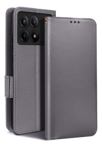 For Poco X6 Pro 5g Litchi Pu Leather Wallet Card Slot Case