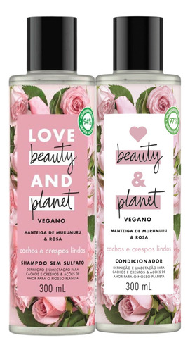 Kit Shampoo E Condicionador Love Beauty Manteiga De Murumuru