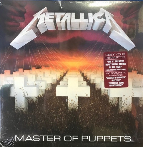 Metallica Master Of Puppets Vinilo