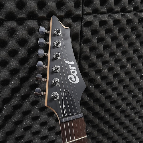 Imagem 6 de 9 de Guitarra Cort Eletrica X 100 Super Strato Hh Opbc Vermelha