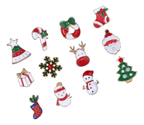 12 Broches De Navidad, Pinzas, Ropa, Decoración Para Mujer