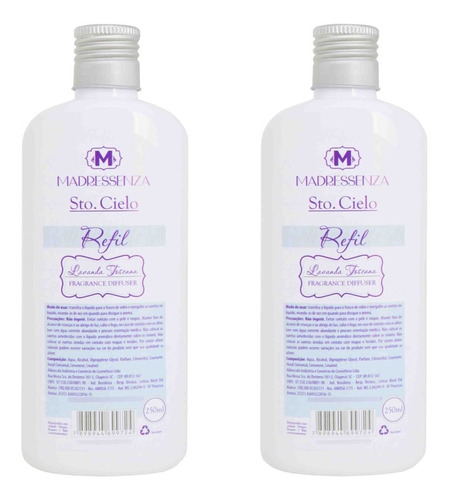 Refil Difusor De Aromas Madressenza Lavanda Toscana 250ml 2u