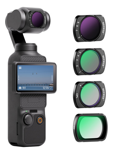 Neewer Filtro De Cpl Uv Nd Variable P/ Dji Osmo Pocket 3 -4x