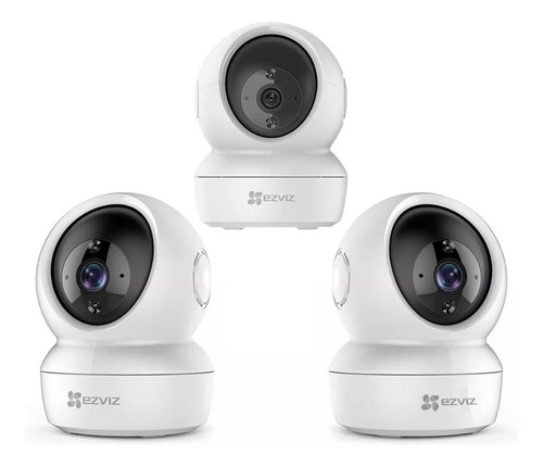 Imagen 1 de 10 de Kit 3 Camara 1080p Full Hd Seguridad Ip Wifi Vision Nocturna