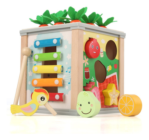 Hbzoy Learning Toys For Toddler 3 Years Old, 6 In 1 Wooden .