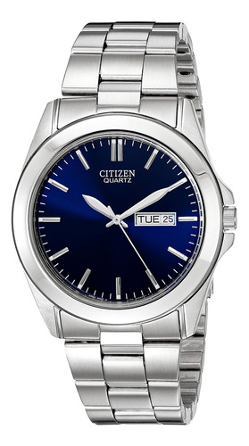 Reloj Hombre Citizen Bf0580-57l Cuarzo Pulso Plateado En