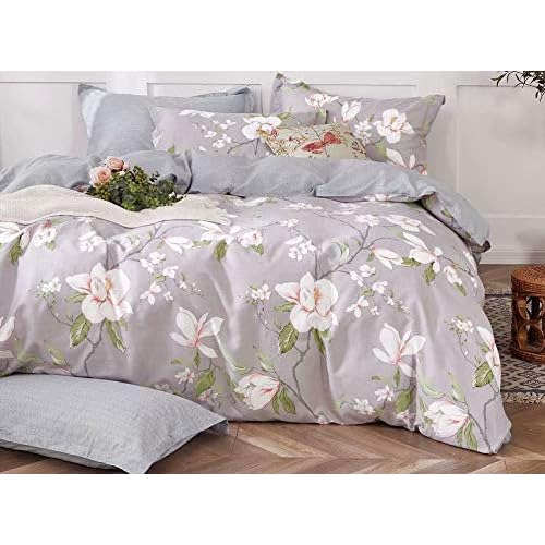 Juego De Ropa De Cama Reversible Magnolia Estampado   D...