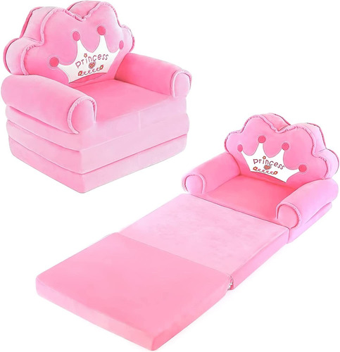 Sofá Plegable Para Niños, Silla De Princesa Plegable ...