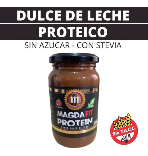 Dulce De Leche Proteico S/azúcar C/stevia Doña Magdalena X12