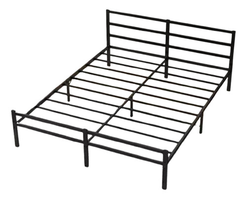 Base Metal Cama Soporte Recamara Matrimonial Plataforma Color Negro Hot Wheels