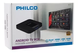 Android Tv Box 4k Atv11 Multimedia System - Philco (sin Uso)