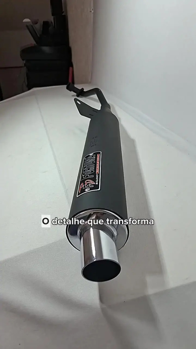 Escapamento Esportivo F1 Fortuna Honda Pop110todas Preto Cro