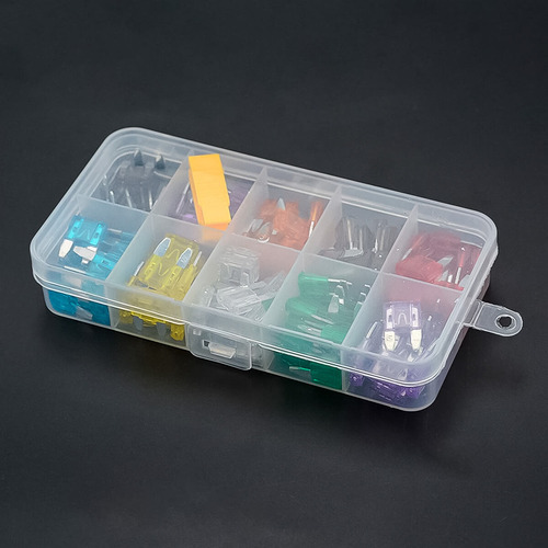 Kit Fusível Automotivo 3886 10 Modelos 100 Peças De 2a A 35a