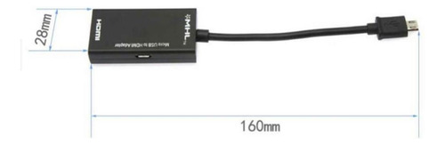 Cable Conversor Micro Usb 2.0 A Hdmi Hembra Para