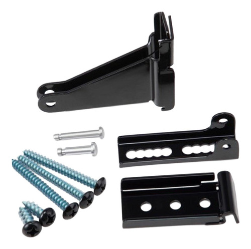 Kit De Hardware De Marco De Puerta De Soporte Más Negro