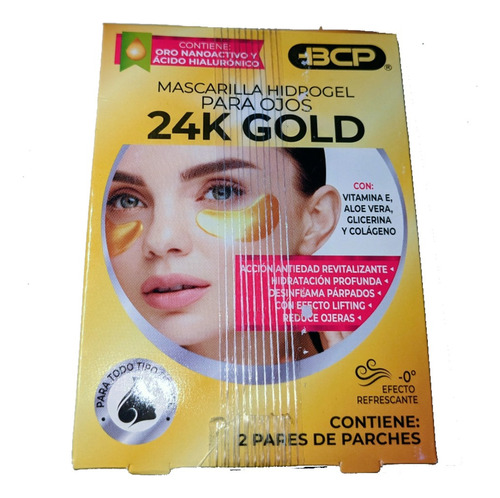 Mascarilla De Lujo Oro 24k Quita Ojeras De Emergencia 2x1 