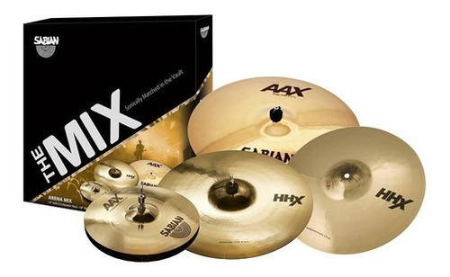 Set Platillos Mixtos Sabian Arena Mix Ah5003 + Envío Express