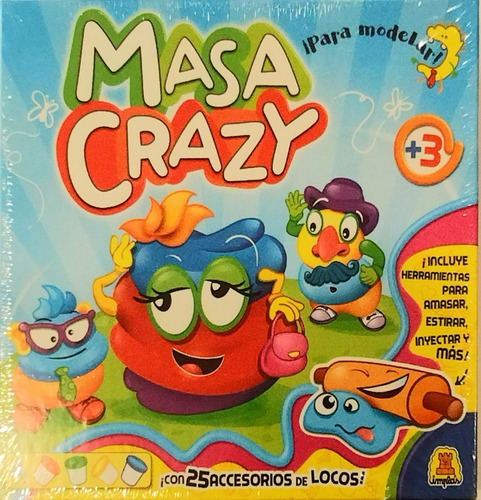 Juego Didactico Masa Crazy P/modelar - Implas 