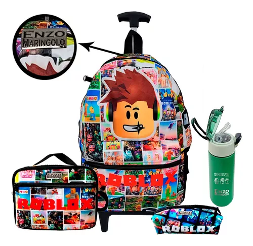 Mochila Roblox Mochila Infantil Estudante Duas Peças Kit Mochila Escolar  Anime Masculina - Escorrega o Preço