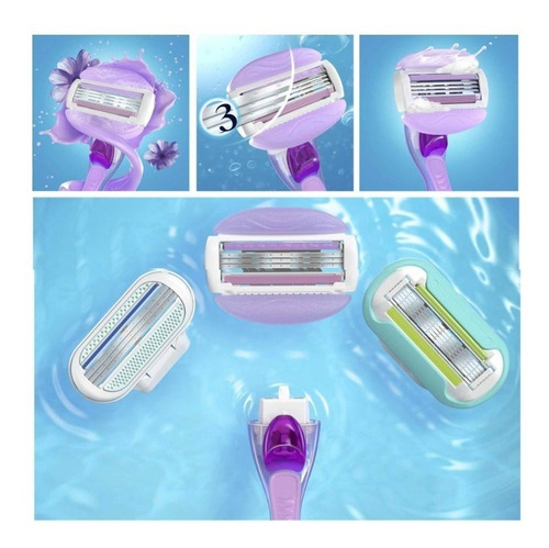 Rastrillo Gillette Venus Mujer Set 5 Cartuchos Y 1 Rastrillo