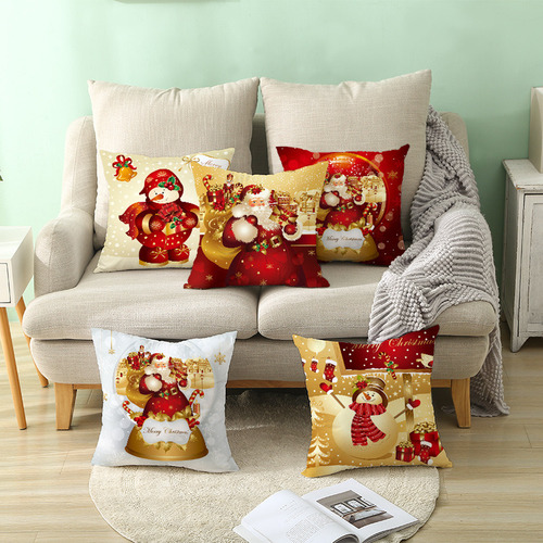 Funda Decorativa De 9 Piezas For Sofá Navideño
