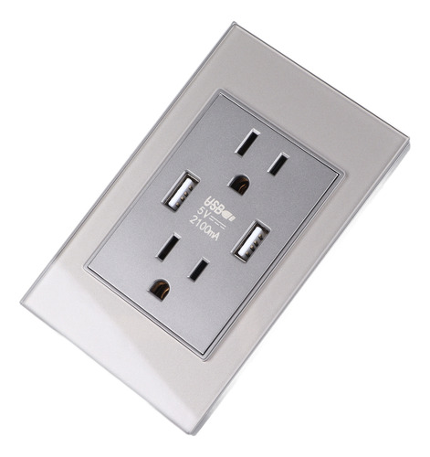 Contacto Doble Toma Corriente Con Puertos Usb Y Tipo C