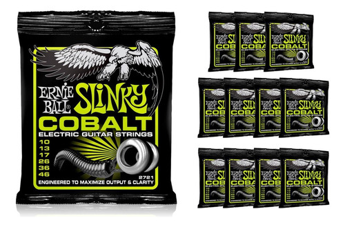 Cuerdas Para Guitarra Eléctrica Ernie Ball 2721, 12 Unidades