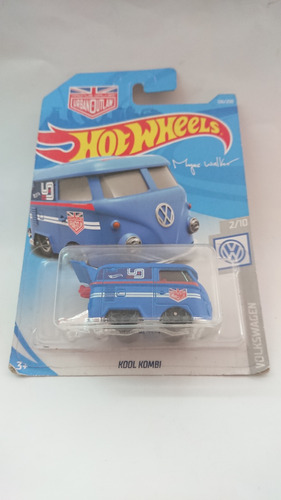 Hot Wheels 2017 Volkswagen 2/10 Kool Kombi Azul 136/250