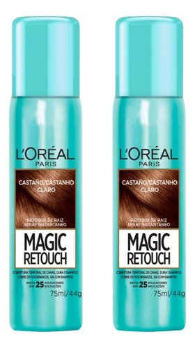 Coloraçao L´Oréal Magic Retouch 75ml Spray Castanho Claro-2un Tom Sem tom